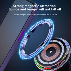 <span class=keywords><strong>Support</strong></span> de téléphone portable pliable en ABS pour sublimation, rotatif à 360°, avec aimant, charge rapide sans fil QC3.0 15W pour <span class=keywords><strong>voiture</strong></span> - Product Image 2