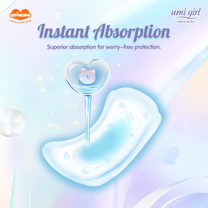 Serviettes hygiéniques tendance Unihope super absorbantes en coton avec ailettes pour le confort des femmes - Product Image 5