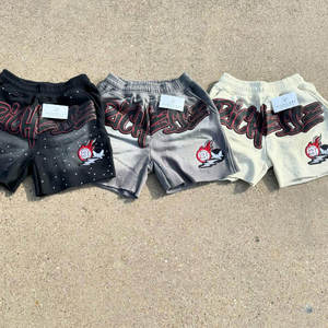Custom Men Clothing Cotton 3D Puff Print <strong>Shorts</strong> Sun Faded <strong>Shorts</strong> Streetwear Vintage Baggy French Terry Acid Washed Men's <strong>Shorts</strong> - Product Image 3