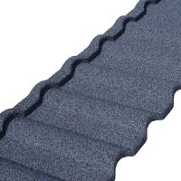 Meilleur Prix Tuiles de Toiture Métalliques Modernes Revêtues de Pierre 1340x420mm Anti-Rouille Légères en PVC Effet Ardoise pour Hôtels, Parcs et Entrepôts