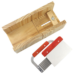 Wholesale DIY Handmade 1200ml Silicone Soap Toast Mold With 2 Soap Bar Cutters Wooden Rectangle Box Handmade Cake Tools Set - Product Image 4