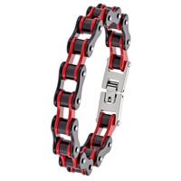 Bracelets unisexes en acier inoxydable plaqué or véritable, motif flèche tendance, pour vélo et moto, bijoux cadeau