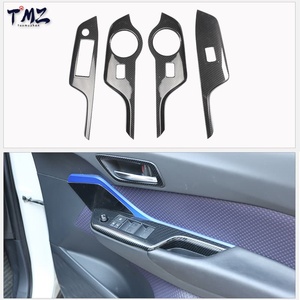 Kit Penutup Trim Aksesori Interior Mobil Setir Kanan untuk Toyota C-HR 2018-2021 Set Lengkap Stiker Dekorasi Dashboard Tuas Persneling - Product Image 2