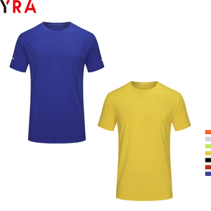 Camiseta de Fútbol para Hombre <span class=keywords><strong>YRA</strong></span>, Manga Corta, Cuello Redondo, 100% Poliéster, Absorbe la Humedad, Transpirable, Secado Rápido, Antibacterial, Personalizable - Product Image 1