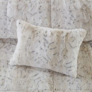 DB 4PC fausse fourrure couette ensemble doux Floral solide pour printemps hiver noël maison mariage hôpital hôtel-reine roi Polyester - Product Image 3