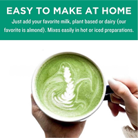Produit de beauté en poudre de thé vert matcha au collagène, sans sucre, de qualité supérieure, fabriqué par des baristas, personnalisable avec une marque privée OEM