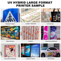 Imprimante UV hybride grand format 1,8 m avec tête d'impression I3200U1 pour papier peint/cuir/film souple/toile/bâche