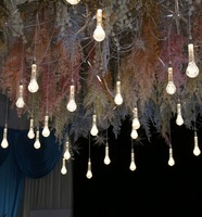 Ensemble de lumière LED acrylique de luxe pour événement mariage plafond décoratif gouttes d'eau éclairage décoration