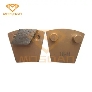 Werkmaster-Placa de cuchillas de molienda de diamante, rombo único, para hormigón