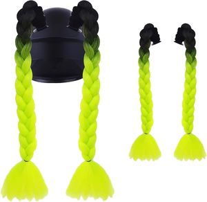 Accesorios para Cascos al por Mayor: Trenzas y Pelucas para Niñas, Decoraciones para Cascos de Motocicleta con Doble Cola de Caballo - Product Image 1
