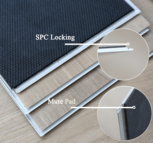 Piso Vinílico de Lujo con Núcleo Rígido, Sistema de <span class=keywords><strong>Click</strong></span> SPC, 4mm 5mm 6mm, Resistente al Agua, Plástico LVT LVP SPC - Product Image 3