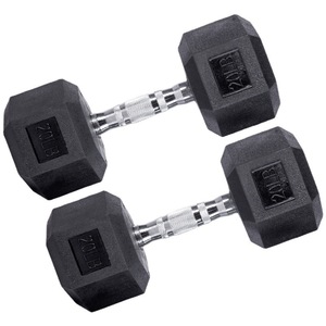 Commercial Grade Hex <b>Dumbbell</b> Rubber Coated Iron Core 2.5-50kg Portable Anti-Roll Design Gym Equipment <b>Dumbbell</b> Set - Product Image 1