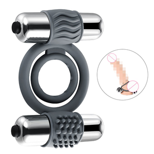 Männliche Kugel Penis Ring Prostata Silikon Massage gerät Vibrierender Penis Ring Orgasmic Sexspielzeug für Männer - Product Image 1