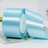 Ruban en polyester 100% de 5 cm pour accessoires vestimentaires, décorations de mariage et emballage de boîtes cadeaux