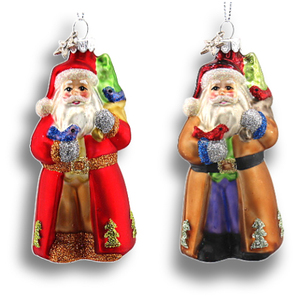 Accattivante delizia natalizia ornamenti in vetro soffiato a mano per albero <span class=keywords><strong>di</strong></span> <span class=keywords><strong>natale</strong></span> con piccolo ornamento in vetro <span class=keywords><strong>di</strong></span> babbo <span class=keywords><strong>natale</strong></span> - Product Image 4