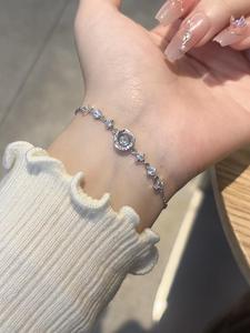 Bracelets à breloques en zircon perlé <span class=keywords><strong>de</strong></span> <span class=keywords><strong>lune</strong></span>, unisexe, délicats, à fleurs, bijoux tendance pour cadeaux d'anniversaire - Product Image 4