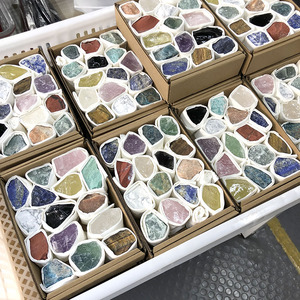 Wholesale Natural Raw Crystal Rough Mixed Color Stone Gift <b>Box</b> with Stone Name - Product Image 5