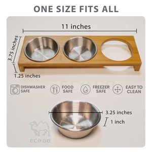 Juego de Tazones para Salsas de Acero Inoxidable Ecológico con Soporte de Bambú, Bandeja para Servir, para Salsas, Ketchup, Aperitivos, Buffet - Product Image 4