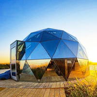 Tente de dôme en verre géodésique actionnée solaire d'ECO pour l'événement extérieur et l'hôtel de Glamping