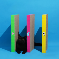 Grande meuleuse à griffes droite pour animaux de compagnie carton ondulé planche à gratter arbres à chat et grattoir nez résistant à l'usure