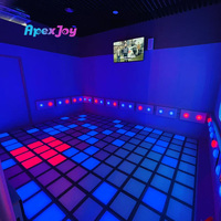 Parc de trampolines, parc d'attractions, lieu de divertissement intérieur, sols de jeu en métal LED interactifs, durables, lumineux, immersifs, activités amusantes
