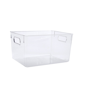 Crystal Clear Refrigerator Storage Box Kitchen Bathroom Clear Fridge Bins For Home Kitchen Organizer