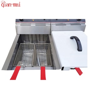 เครื่องทอดไฟฟ้าแบบ 2 ถัง 4 ตะกร้า สำหรับร้านอาหาร เหมาะสำหรับไก่ทอดแบบ KFC ปลา โดนัท มันฝรั่งทอด - Product Image 6