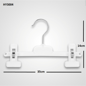 Luxury Thick Skirt Trouser <b>Hanger</b> Single Tier Eco-Friendly Multifunction Wholesale Cheap Plastic <b>Clothes</b> Clip HY3004 Wardrobe - Product Image 4