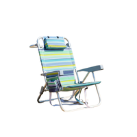 Chaise de plage pliable personnalisée, mobilier d'extérieur moderne et luxueux, léger, durable, en métal, écologique, en Oxford
