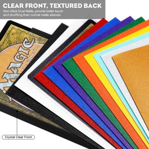 Fundas Protectoras para Tarjetas de Magia, Texturizadas Mate Premium, 300 Unidades, Color Naranja - Product Image 4