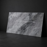 Panneau de revêtement mural en ardoise de porcelaine souple à texture marbrée flexible, feuille de carrelage légère ignifuge pour façade intérieure et extérieure