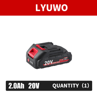 LYUWO Lot de 2 batteries de rechange rechargeables au lithium-ion 21V avec indicateur de niveau de charge, garantie 1 an pour perceuses et meuleuses sans fil