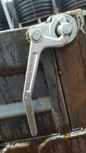 Loquet de panneau latéral de <span class=keywords><strong>remorque</strong></span> de camion avec attache de porte-benne et loquet à bascule pour panneau rabattable - Product Image 3