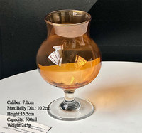 Verre à pied court en verre coloré vintage, bol rond, pour eau, vin, cocktail, fête, mariage, bar à domicile, vaisselle de table