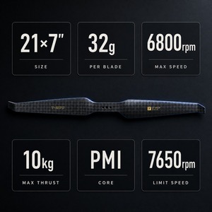 Hélices de Fibra de Carbono para Drones, 21 Pulgadas, de Alta Capacidad de Carga, Ligeras, Mecanizadas por CNC para Multirrotor - Product Image 4