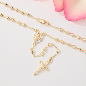 Guadalupe DE LA Virgen María Collares Religiosos Cadena Larga Virgen María Cruz Collar <span class=keywords><strong>Rosario</strong></span> Católico - Product Image 4