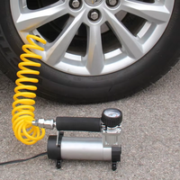 DC 12V Portable en plastique électrique voiture pneu compresseur d'air Mini gonfleur pompe à Air 50L/Min gonflage rapide 0-150PSI plage de pression