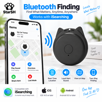 Nouveau traceur GPS Bluetooth anti-perte en forme de chat, balise de localisation intelligente pour collier de chien ou de chat, porte-clés, portefeuille, sac, alarme bidirectionnelle en plastique
