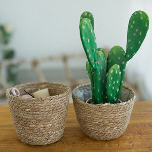 Natural Woven <b>Seagrass</b> Storage <b>Basket</b> for Garden and Indoor Use Eco-Friendly Multifunctional - Product Image 4