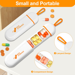 <b>Plastic</b> Eco-Friendly Portable Waterproof Mini Multifunctional Partition Medicine Storage <b>Box</b> for Travel - Product Image 3