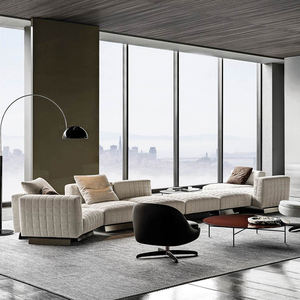 Chinese Luxury Genuine Leather Reclining Upholstered Sectional L-Shape <b>Sofa</b> Set 3-6 Seater Modern Design <b>for</b> Living Room Mall - Product Image 4