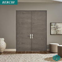Porte intérieure moderne, porte carrée en bois massif, couleurs de peinture de qualité supérieure, portes de chambre en bois pour la maison, la chambre à coucher, le bureau