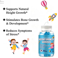Suplemen Kesehatan Kepadatan Tulang Anak dan Remaja, Tablet Kalsium Gummy Penambah Tinggi Badan, Suplemen Makanan yang Mengandung