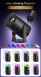 JUNUO Turn 1 Hot Selling Mini <b>Projector</b> 200Ansi 720P 1+8GB Newest Android 14 with BT Portable <b>Projector</b> for Home Use - Product Image 2