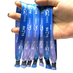 Parti ve tatil malzemeleri toptan Polyester özel bileklik el bantları ucuz Neon olay festivali parti bileklik - Product Image 6