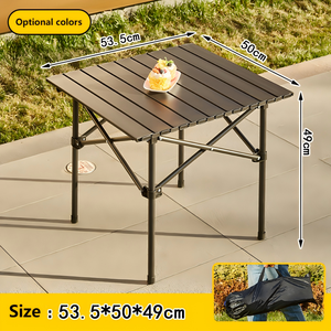 <span class=keywords><strong>Table</strong></span> de Camping <span class=keywords><strong>pliante</strong></span> légère pas chère avec tapis de pied antidérapant pour pique-nique cuisine sac à dos barbecue arrière-cour <span class=keywords><strong>plage</strong></span> - Product Image 5