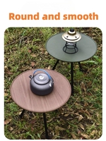 Nouvelle table pliante ronde réglable Igt, pieds en alliage d'aluminium Table pliante pour trépied portable de camping