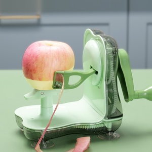 Giá Rẻ Bán Buôn FDA Chứng Nhận 2-Trong-1 Thép Không Gỉ Và Nhựa Trái Cây Peeler Slitter Thuận Tiện Của Nhãn Hiệu Nhanh Chóng Apple Peeler - Product Image 2