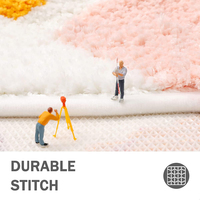 Tapis de bain touffeté antidérapant en microfibre douce et absorbante, design OEM, pour chambre d'enfant, motif mignon et moelleux