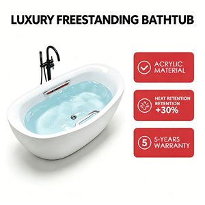 Bañeras para Dos Personas, Modernas, Independientes, de Acrílico para Interiores - Product Image 4